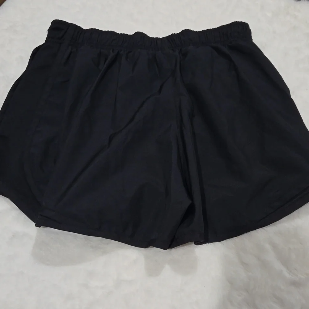 Nike Dri-Fit black lined women's shorts draw-string size medium